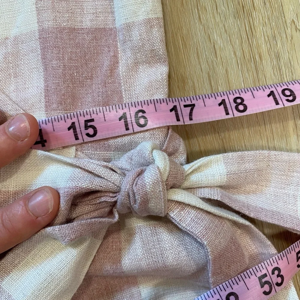 SweetSalt Faux Wrap Mauve Buffalo Plaid Dress Size S - Picture 9 of 13